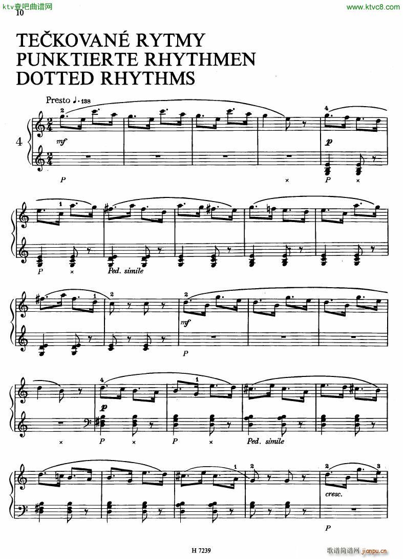 Hurnik piano etudes(V)7