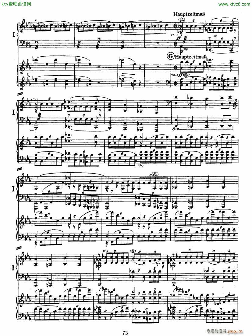 Bruckner Symphony No 4 4 hands arr (V)22