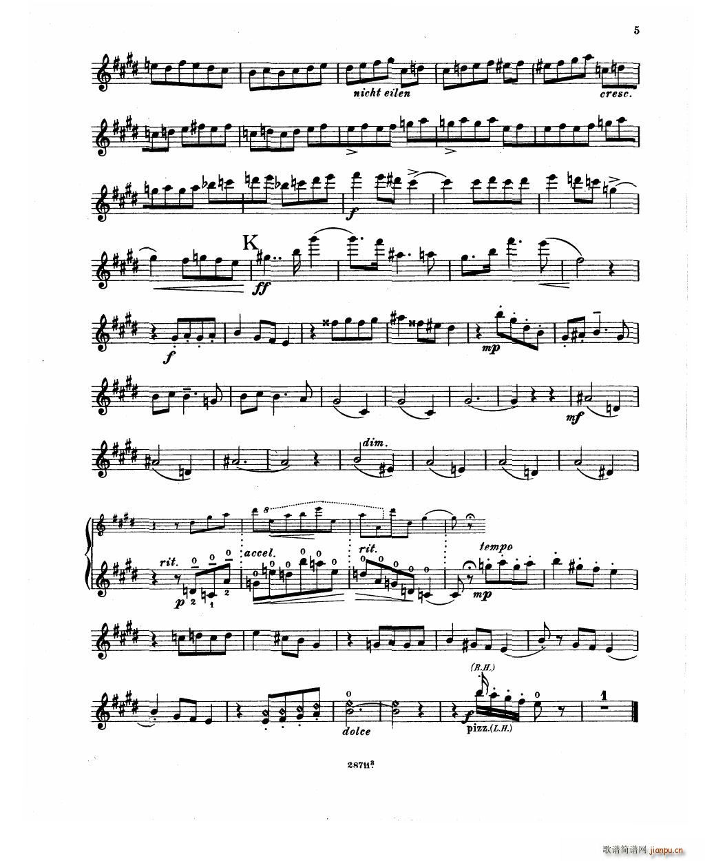 Bowen Humoresque for violin and piano(V)21