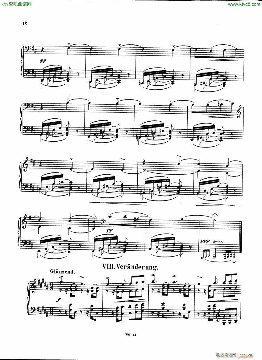 Herzogenberg 8 Variations op 1 3(V)11