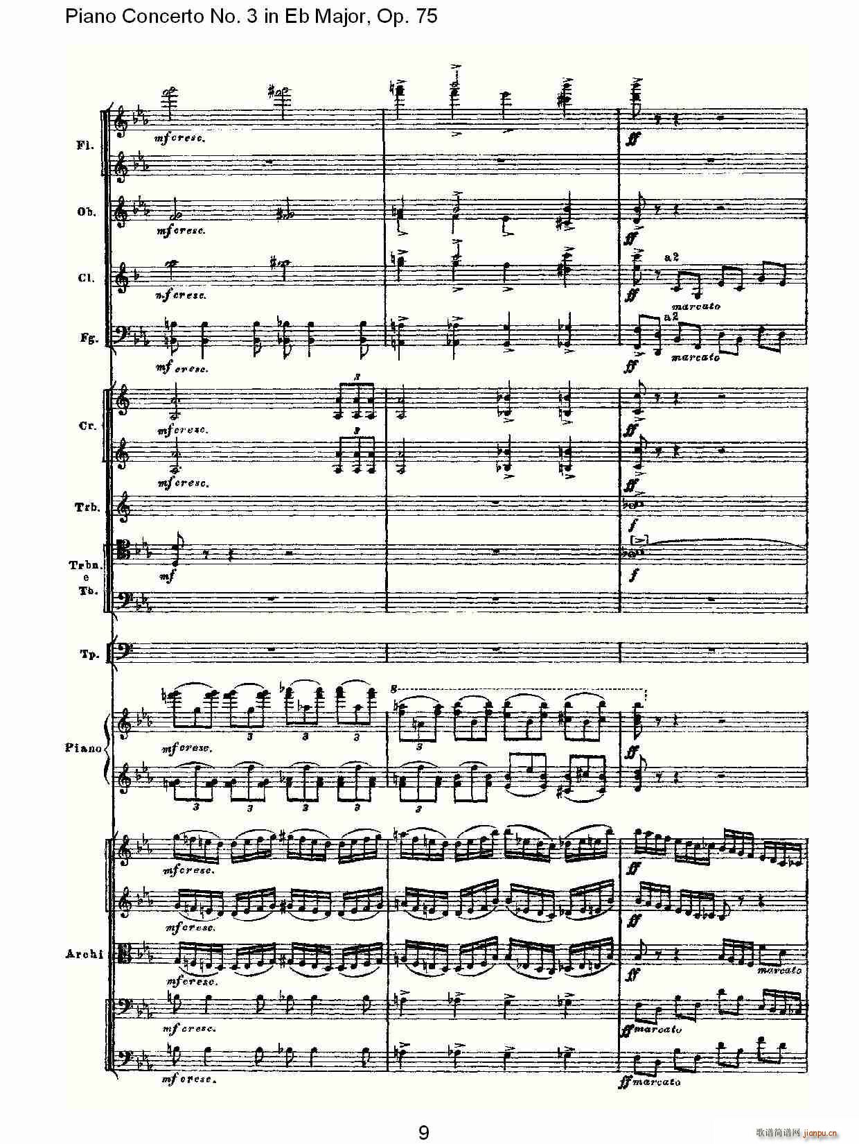 Piano Concerto No.3 in Eb Major,Op.75(V)9
