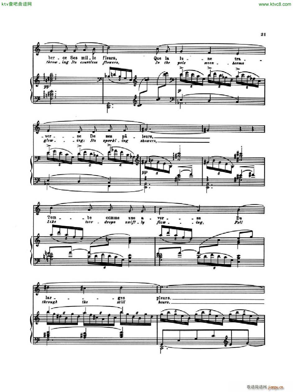 Debussy Pomes de Baudelaire 3 Le Jet d Eau(V)6