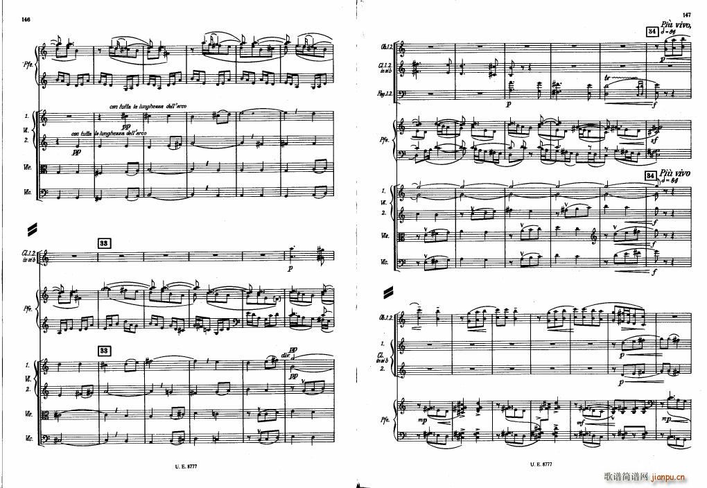 Bartok SZ 83 Piano Concerto No1 Full Score (V)33
