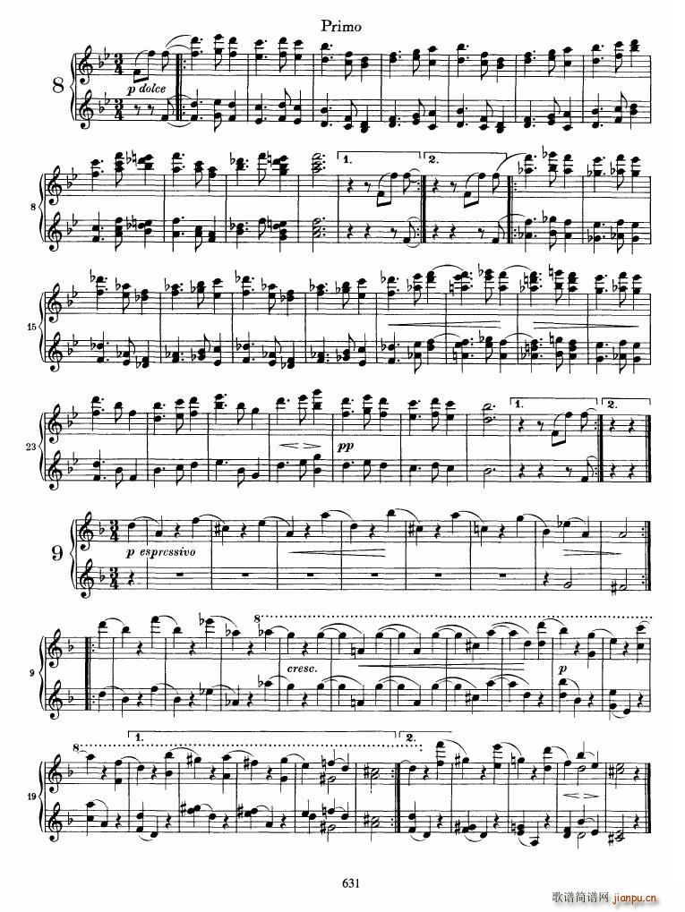 Brahms op 39 Waltzes(V)3