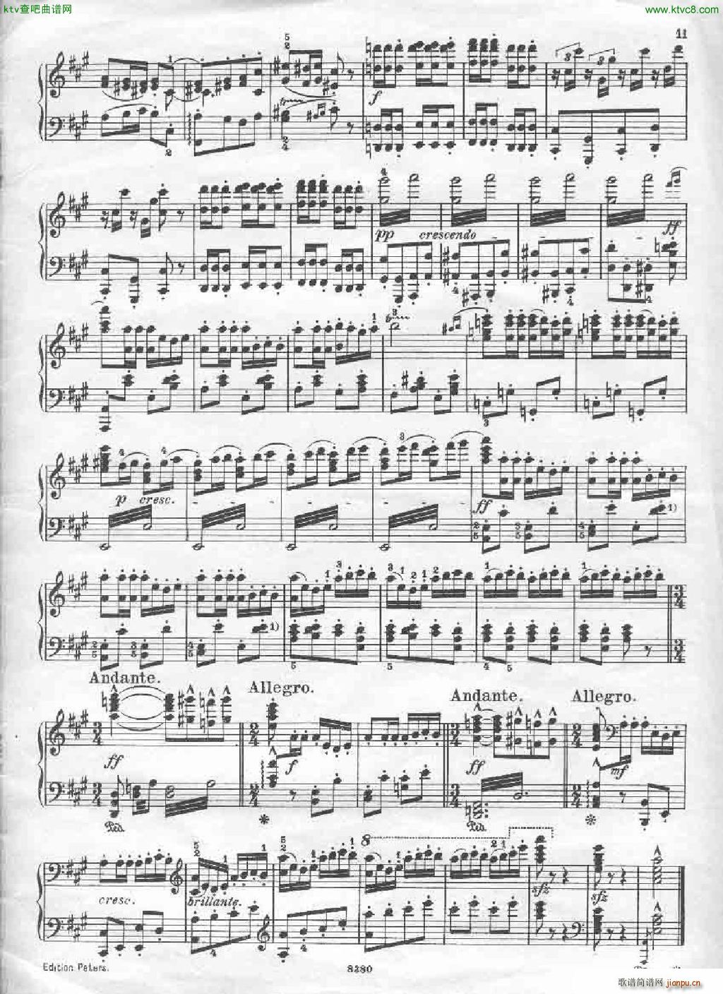 Bizet Carmen themes ed peters(V)6