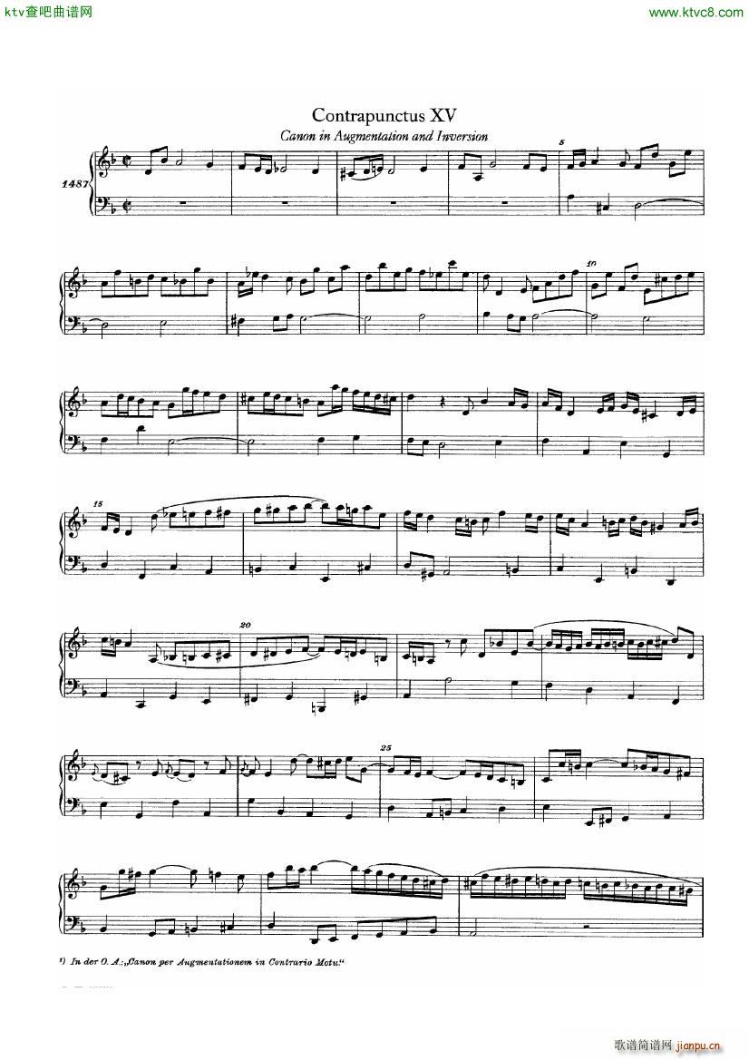 Bach JS BWV 1080 Kunst der Fuge part 2(V)20