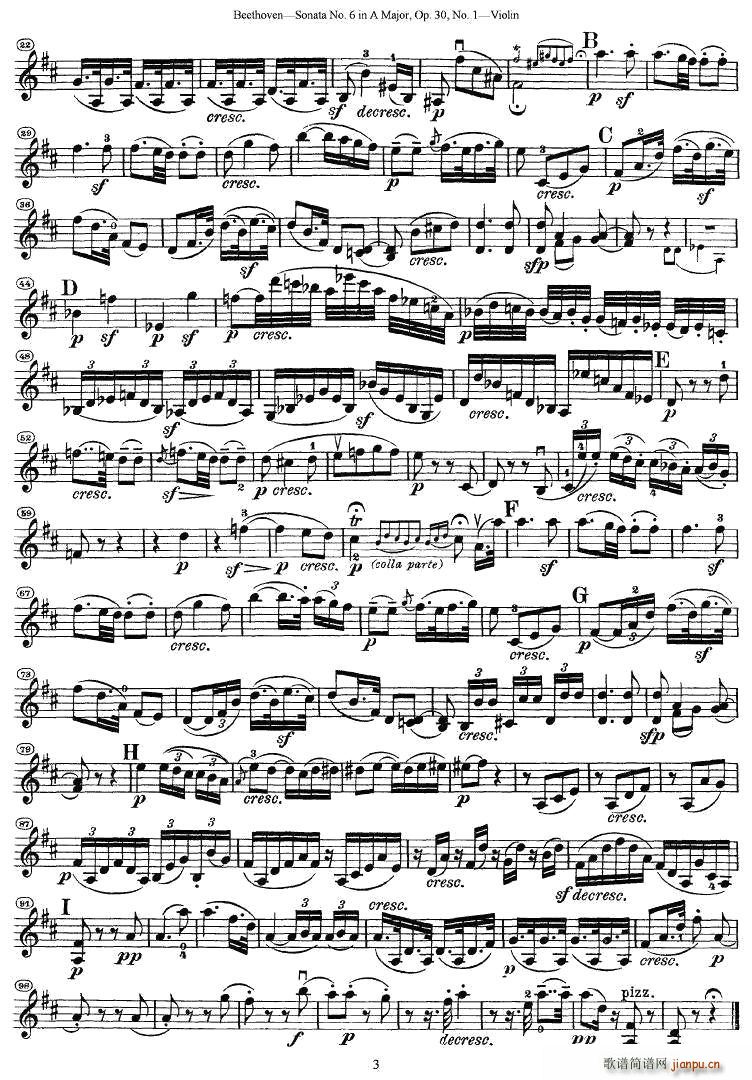 Sonata No.6 in A MajorOp.30No.1(СV)3