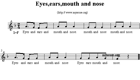 Ӣă裺Eyes,ears,mouthandnose()1