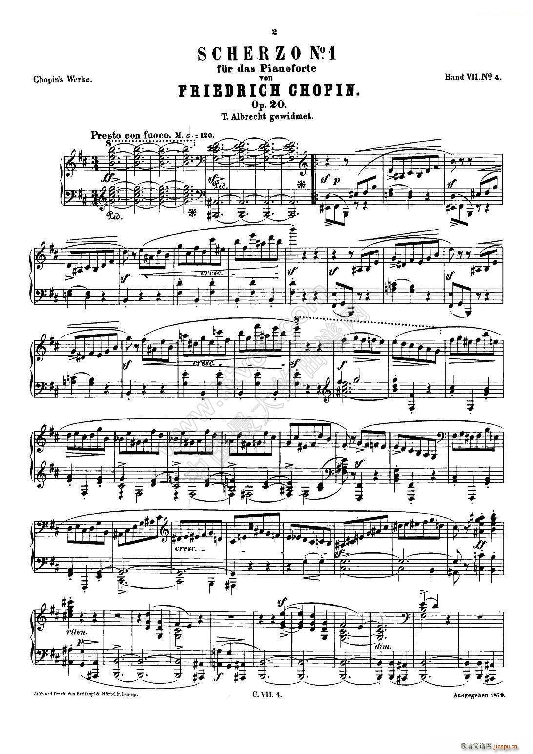Ф Co Chopin Scherzo No 1 bС{(dio) Op 20(V)1