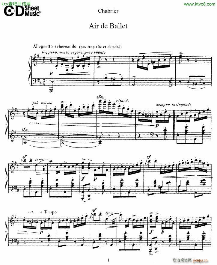 Chabrier Air de Ballet(V)1