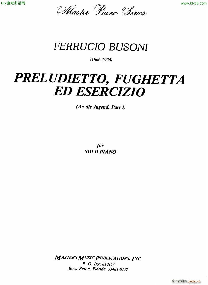 Busoni an die jugend 1(V)1