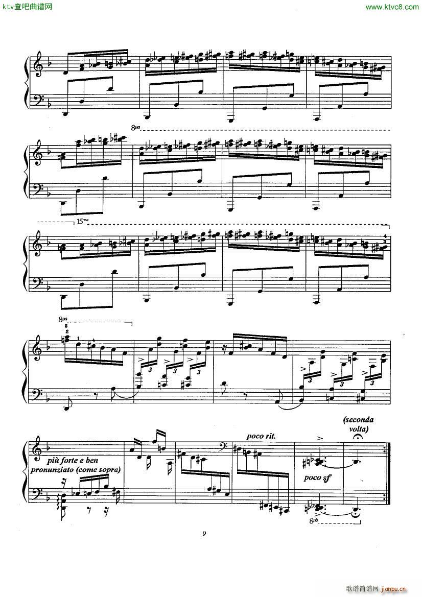 Etude No 6 Omaggio a Domenico Scarlatti(V)9