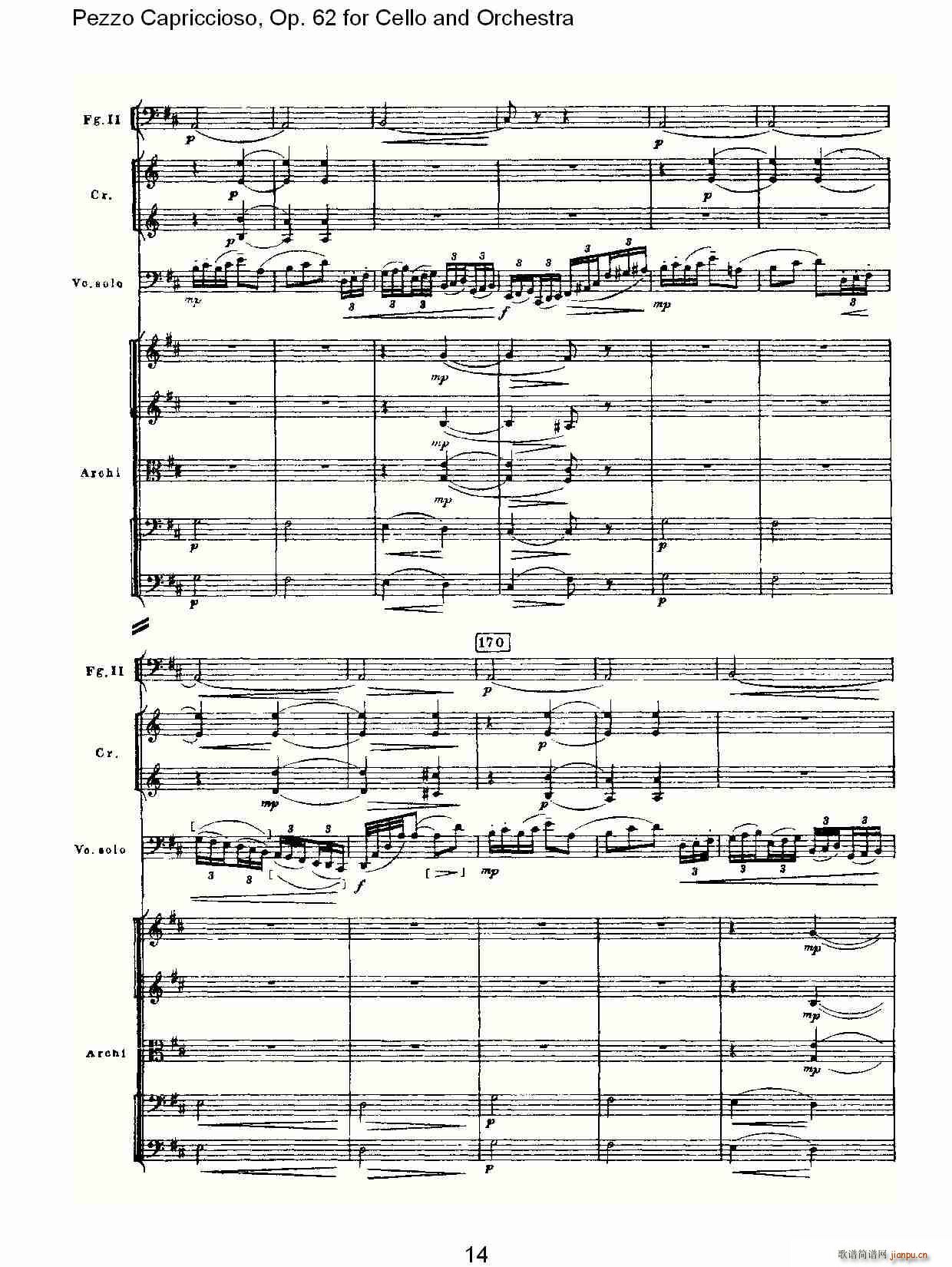 Pezzo Capriccioso, Op.62(V)14