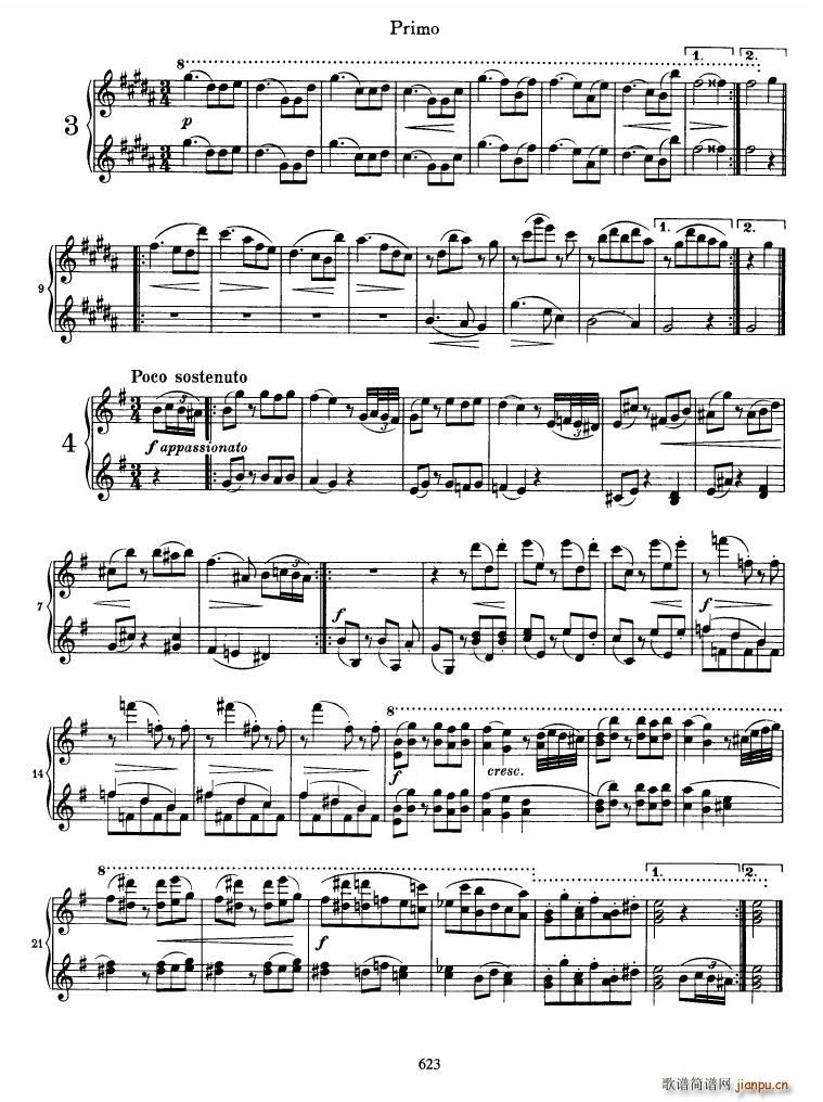 Brahms op 39 Waltzes(V)5
