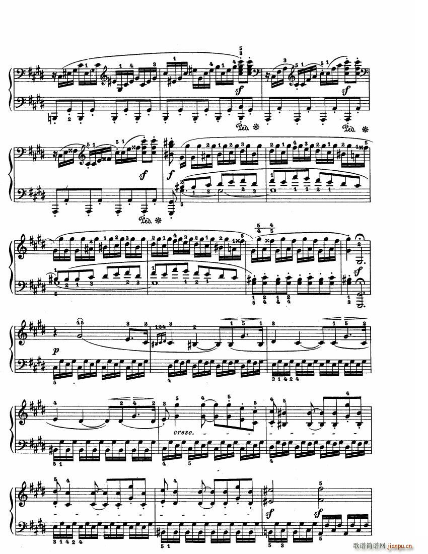 Beethoven op 27 no 2 Piano Sonata Moonlight(V)10