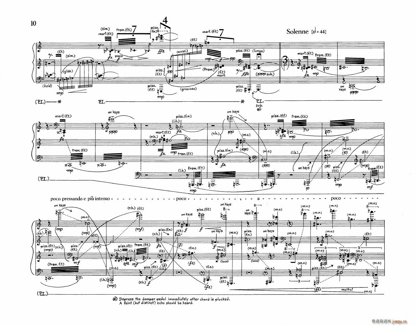 Crumb Five Pieces for Piano(V)8