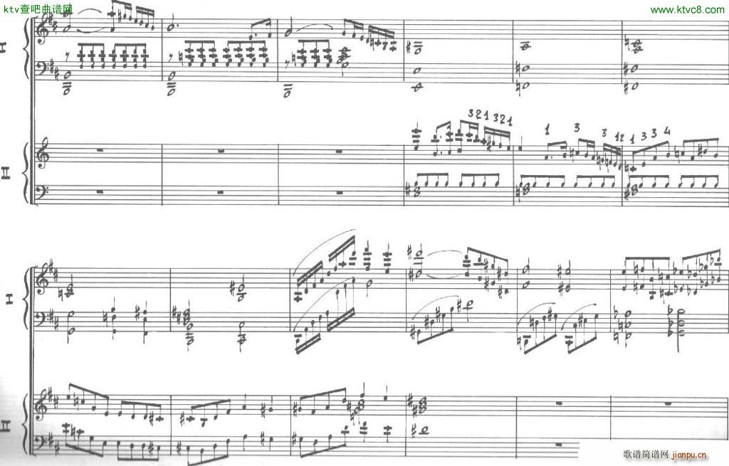Bolling Sonata for Two Pianist no 2 Part2(V)8