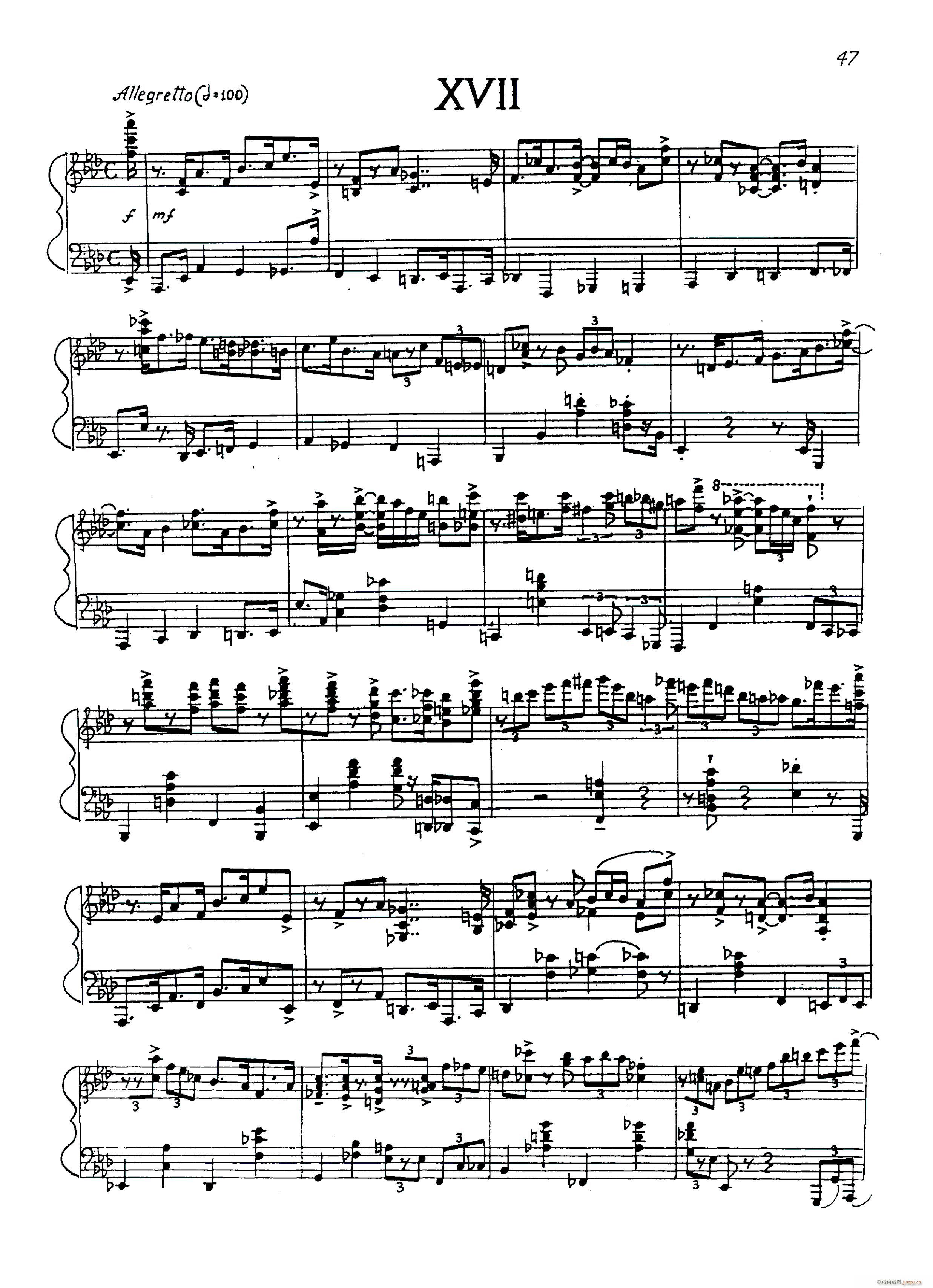 ʿǰ Jazz Prelude Op 52 No 17(V)1