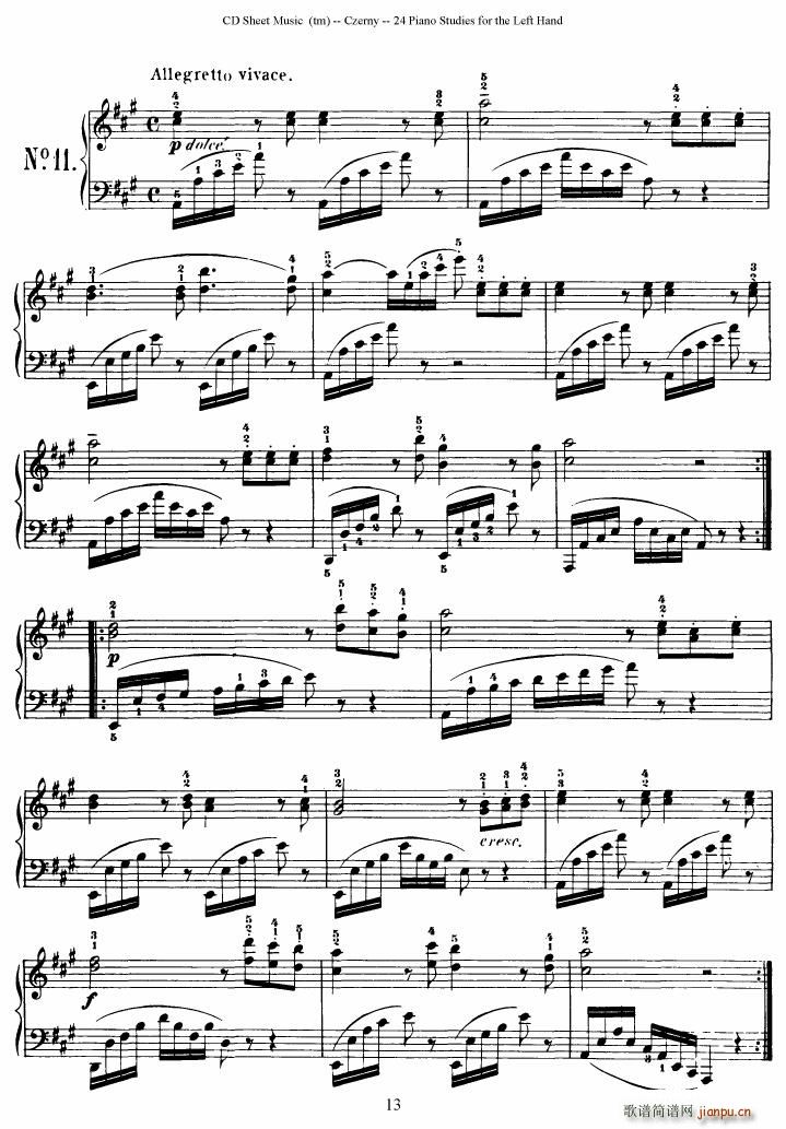 Left Hand Etudes(V)13