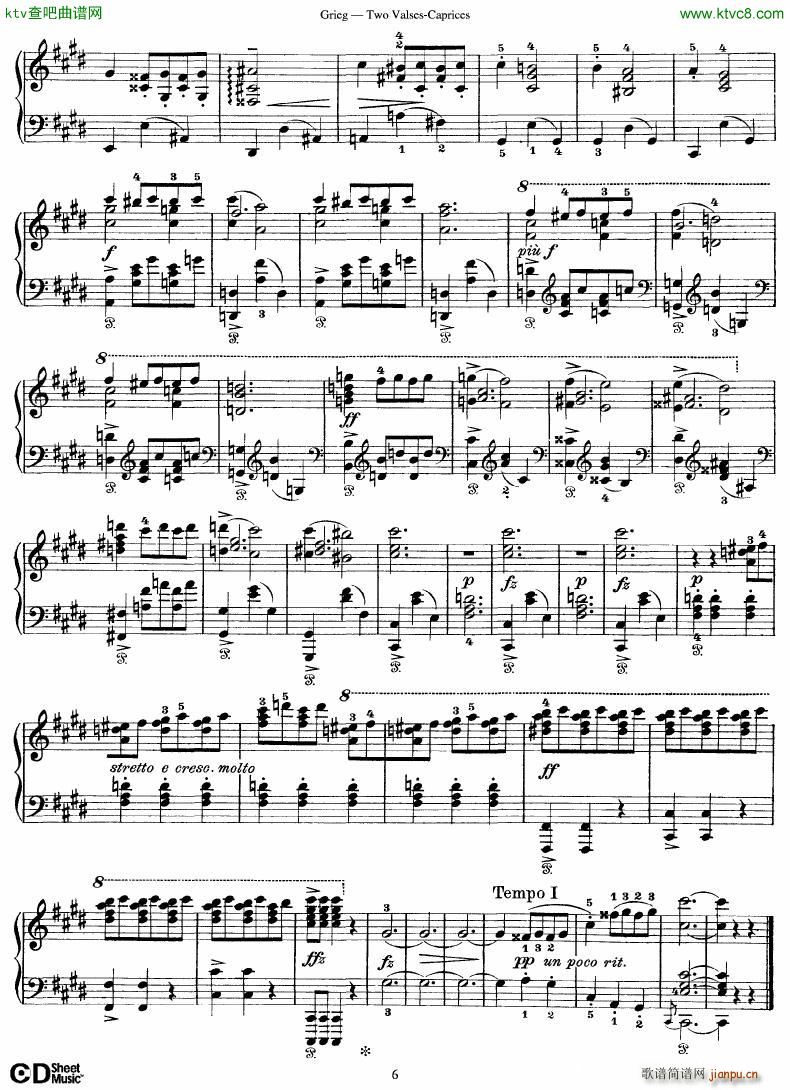 Grieg Two Valses Caprices(V)6
