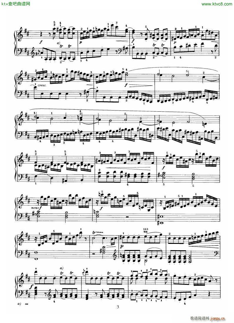 Haydn Piano Sonata No 37 In D(V)3