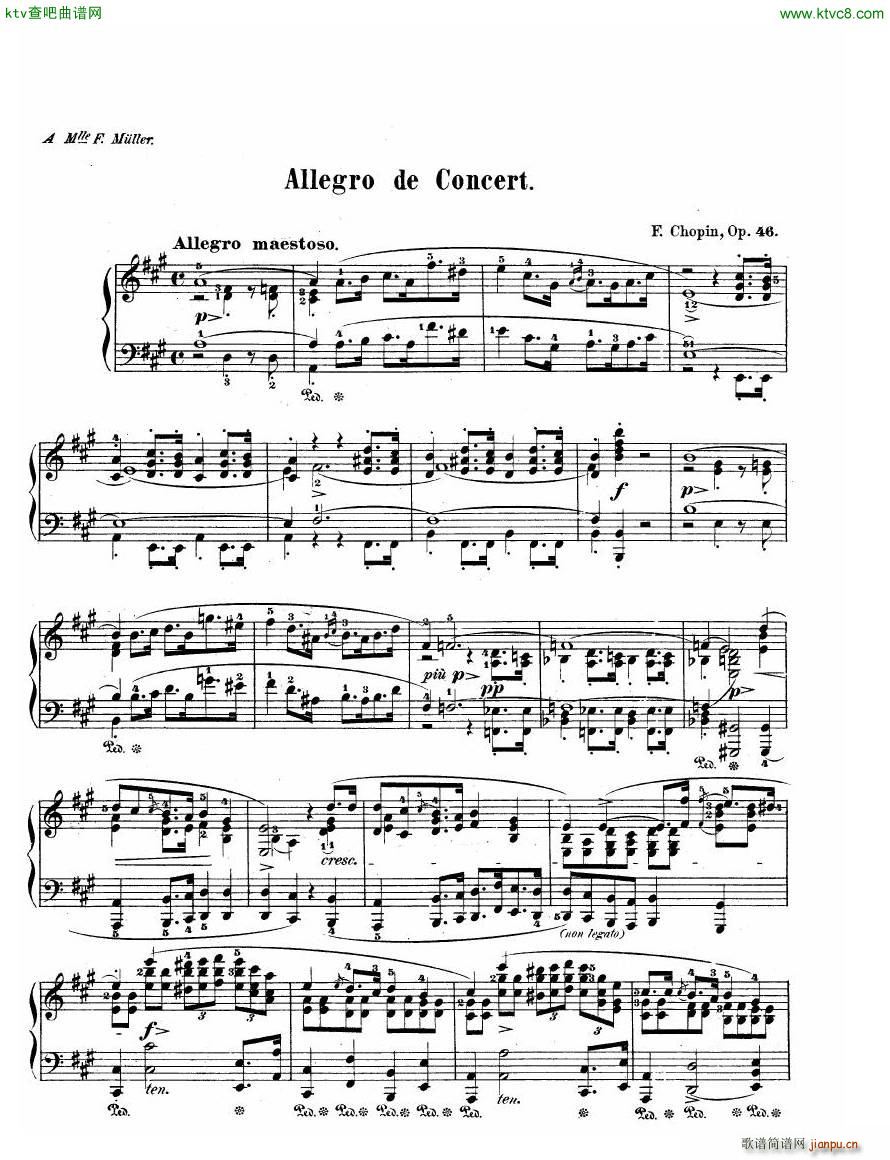 Chopin Allegro de Concerto Op 46(V)1