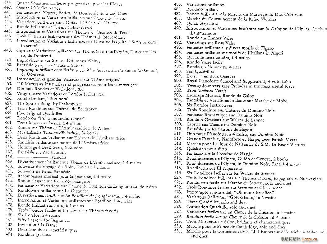 czerny complete list(V)13