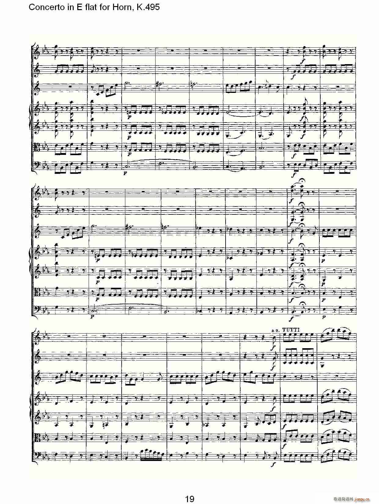 Concerto in E flat for Horn, K.495(ʮּ)19