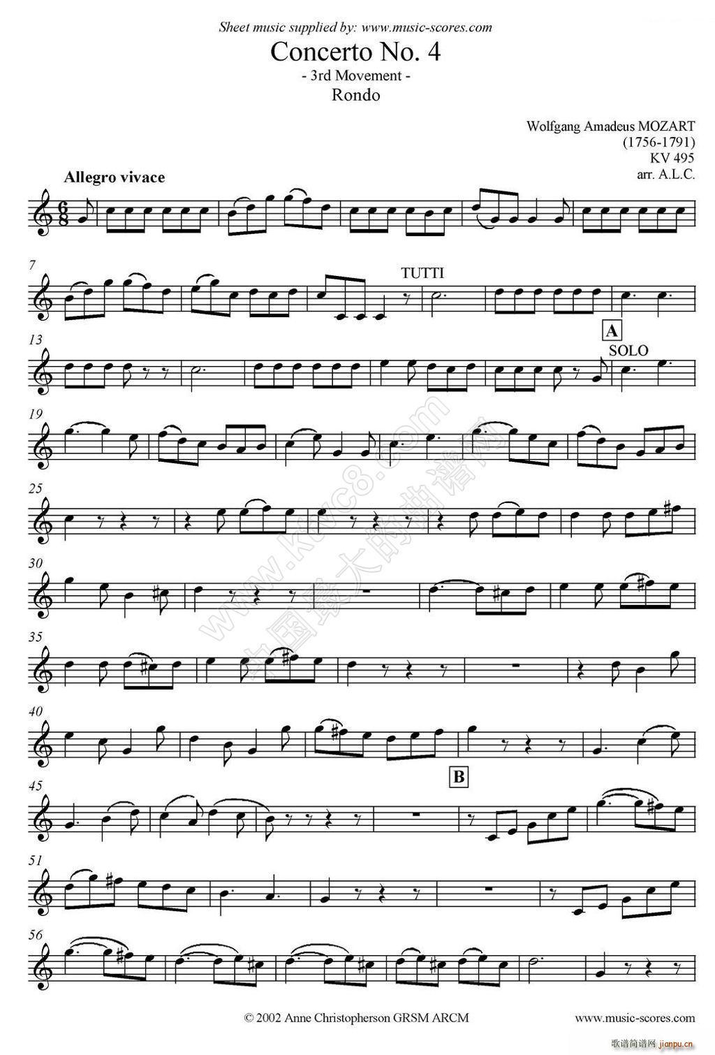 Mozart Concerto KV495 No 4 3st Rondo  _˹(ʮּ)1