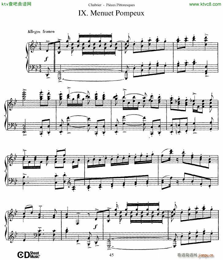 Chabrier Pices Pittoresques 7 10(V)16