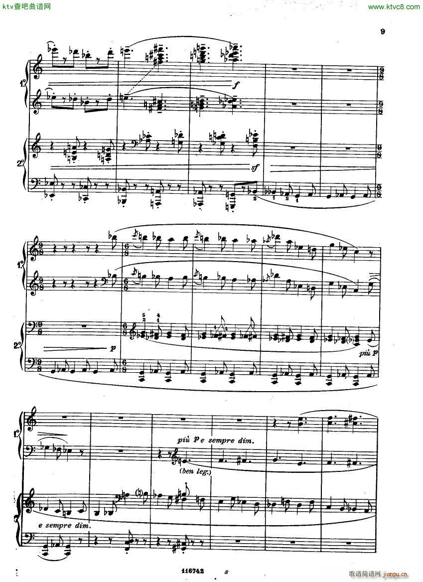 Casella Five Easy Pieces Pupazzetti 4 hands 1915(V)9