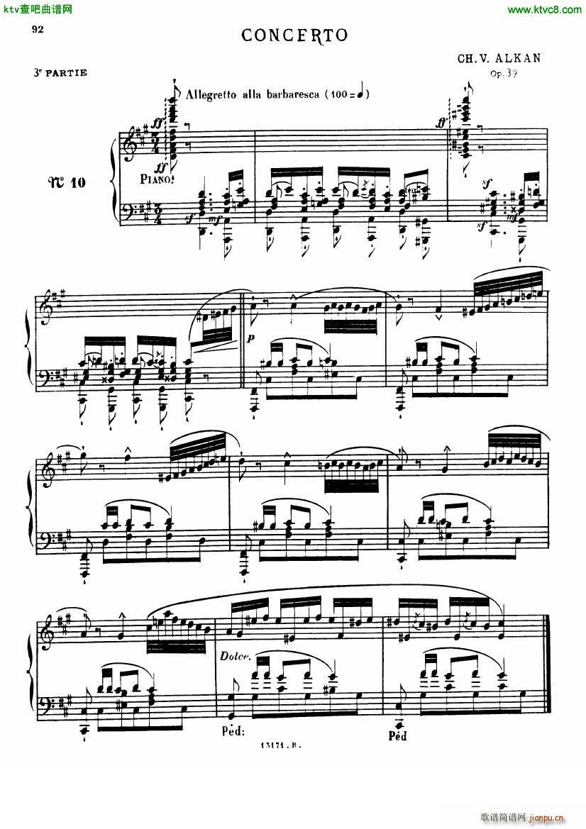 Alkan op 39 12 Etudes in Minor Keys no 10(V)1