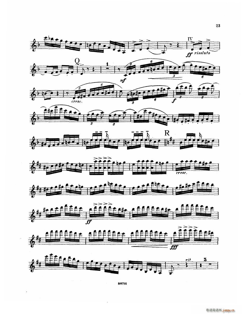 Bowen Suite for violin and piano violin part(V)23