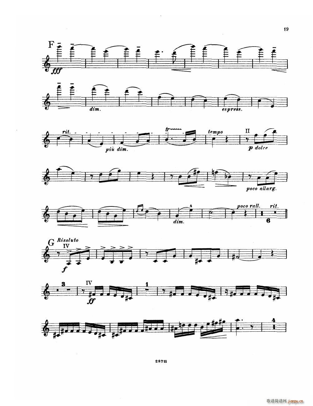Bowen Suite for violin and piano violin part(V)19
