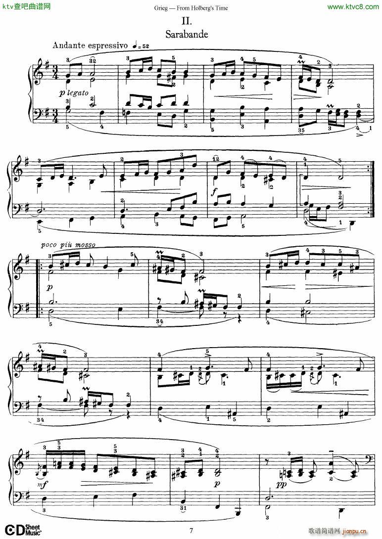 Grieg From Holberg s Time 1 5(V)7
