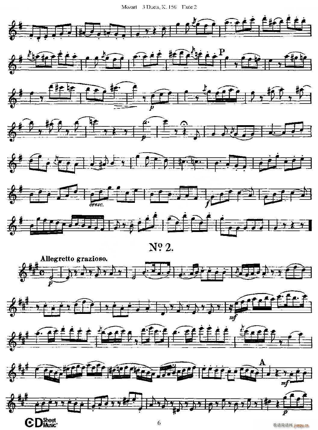 3 Duets K 156 ֮ڶL  K156̖ ~(ѺV)6