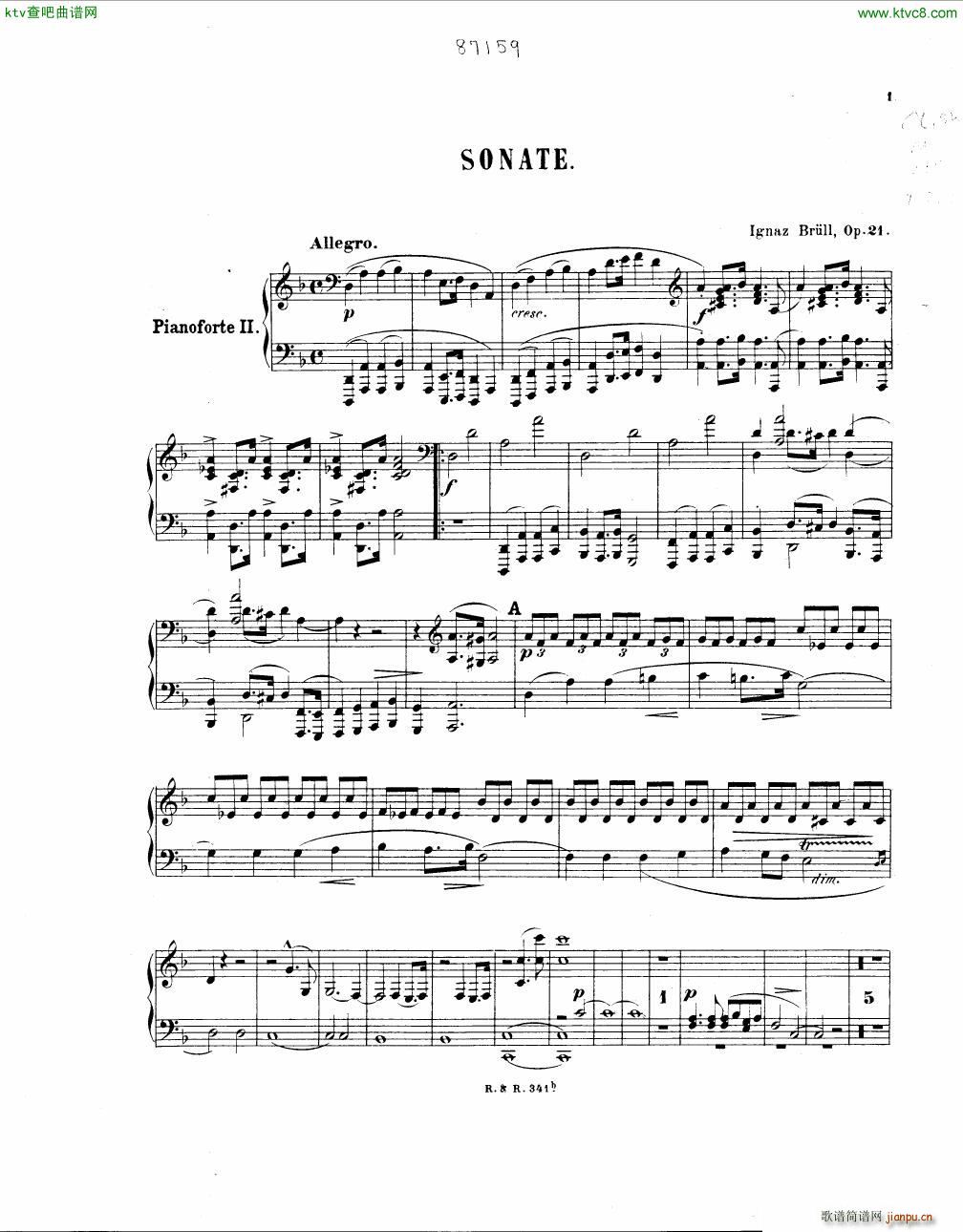 Brull Sonata 2 pianos Op 21(V)23