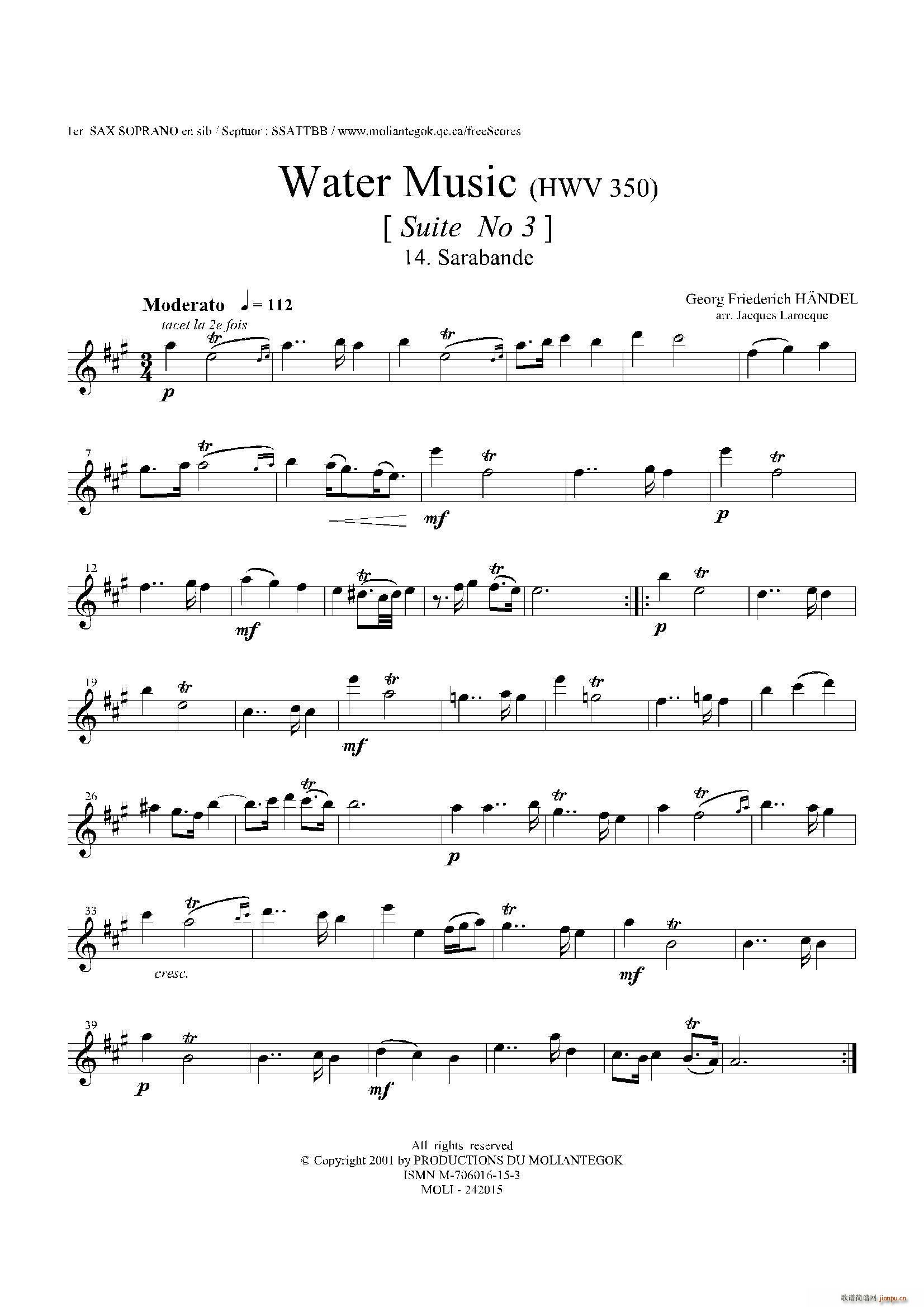 Water Music HWV 350 No 3 һ_˹(ʮּ)1