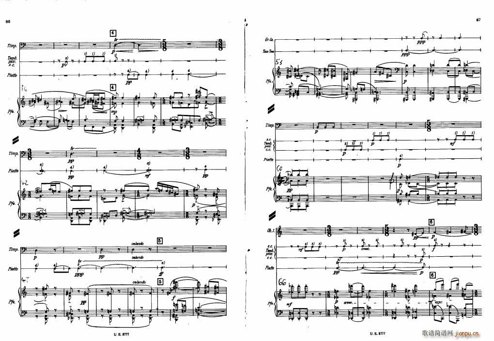 Bartok SZ 83 Piano Concerto No1 Full Score (V)3