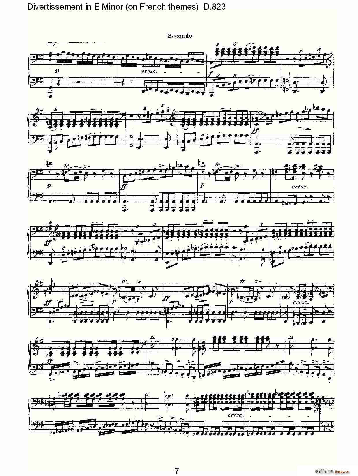 Divertissement in E Minor(ʮּ)7