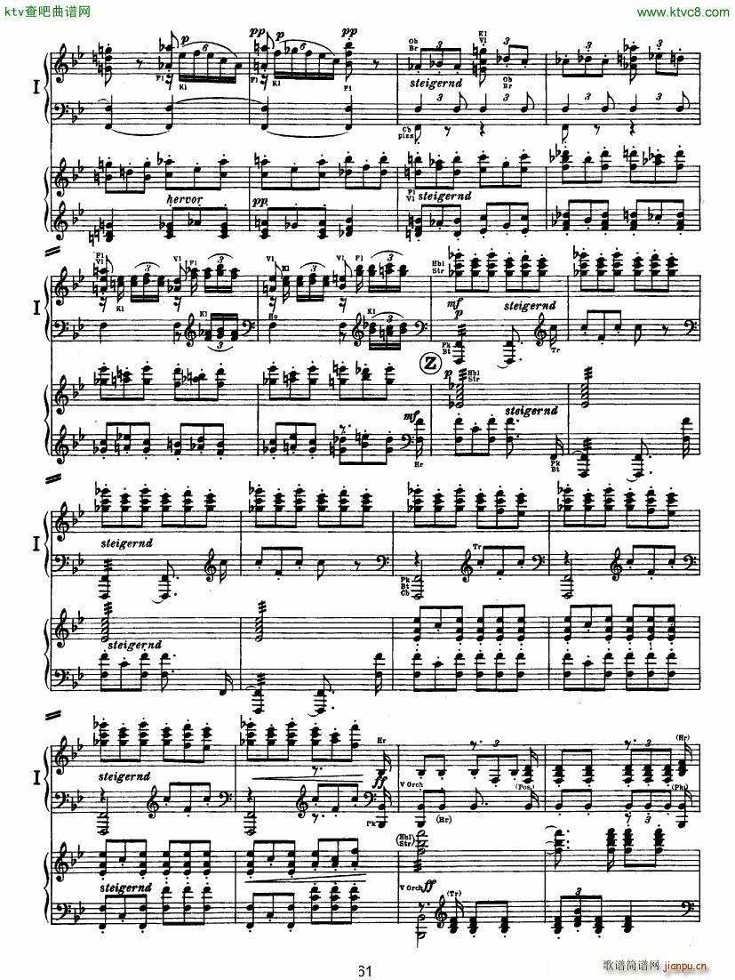 Bruckner Symphony No 4 4 hands arr (V)10