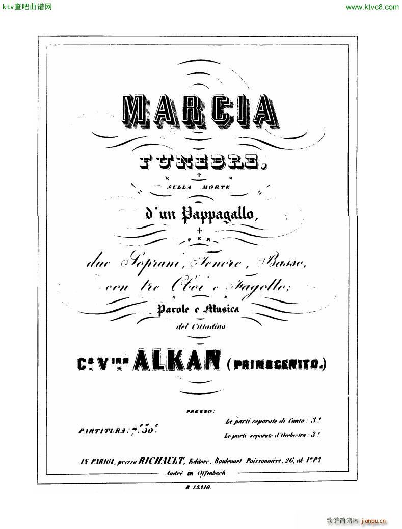 Alkan Marche Funebre sur la mort d un Papagallo(V)1