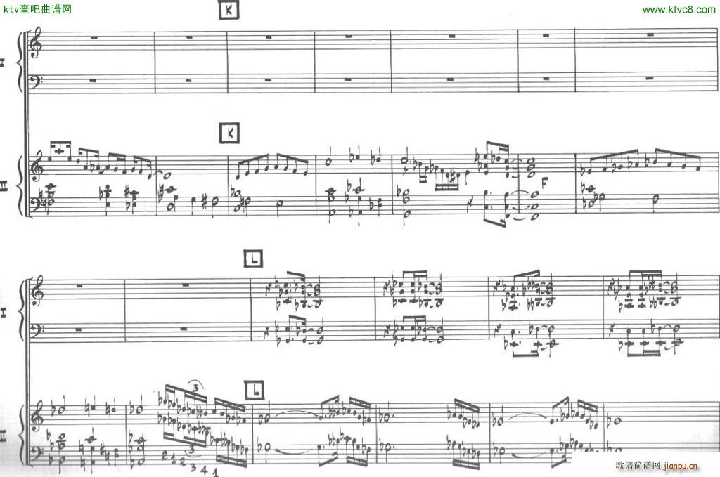 Bolling Sonata for Two Pianist no 2 Part1 1(V)11