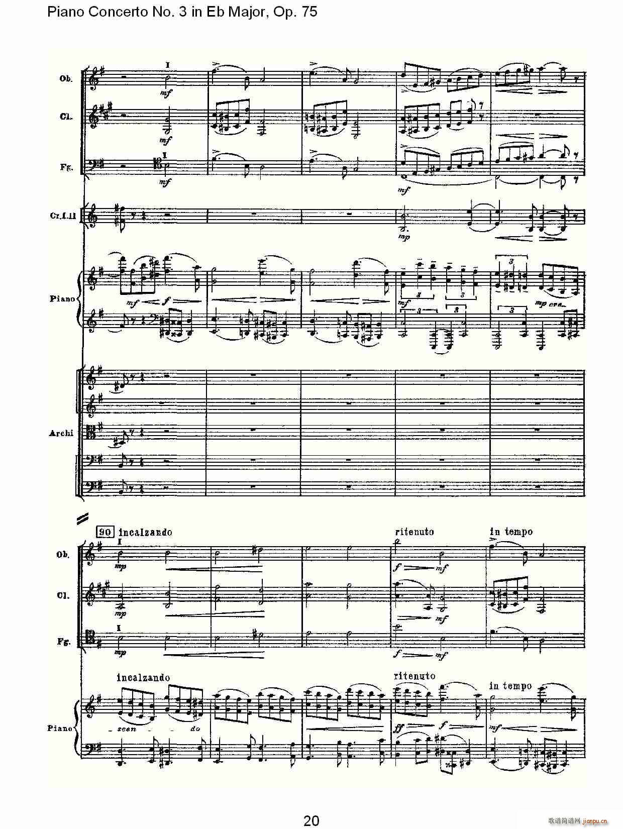 Piano Concerto No.3 in Eb Major,Op.75(V)20