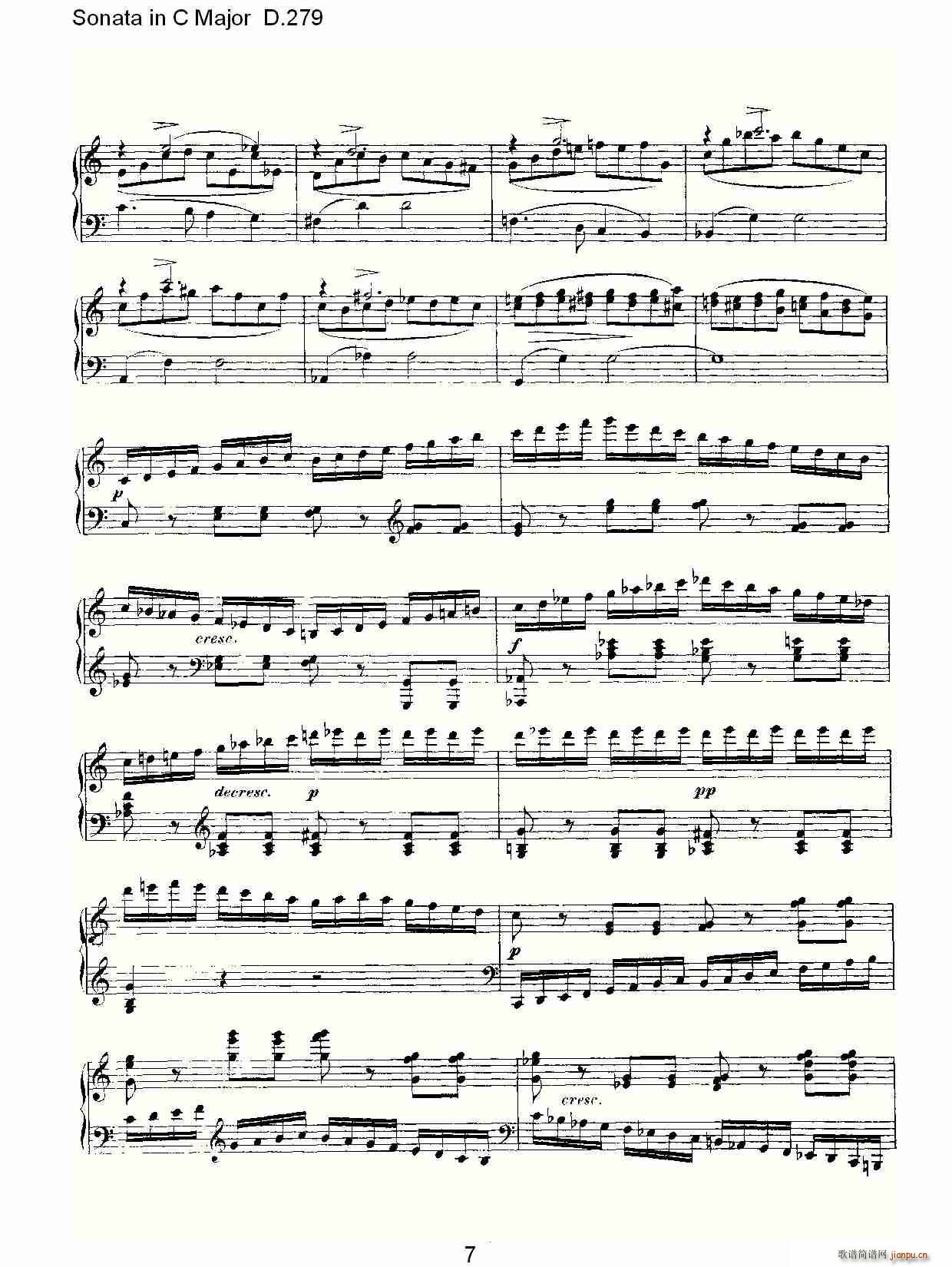Sonata in C Major D.279(ʮּ)7