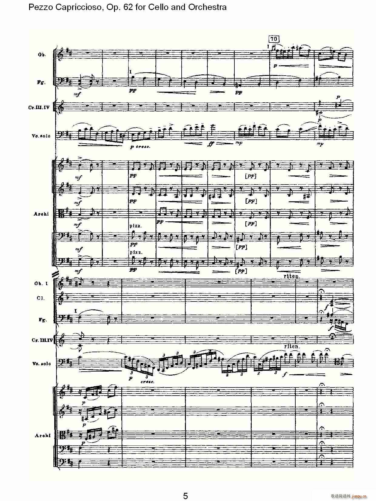 Pezzo Capriccioso, Op.62(V)5