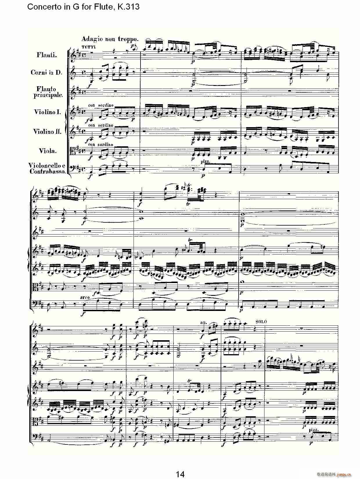 Concerto in G for Flute, K.313(ѺV)15