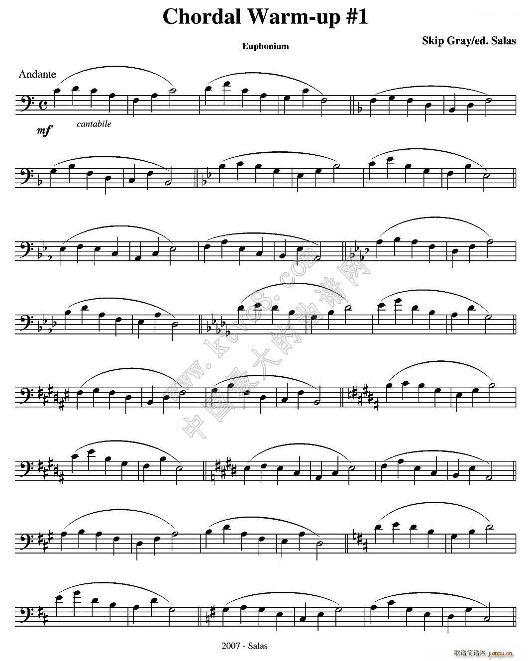 Chordal Warm up Euphonium ̖(ho)(x)̲x(ʮּ)1