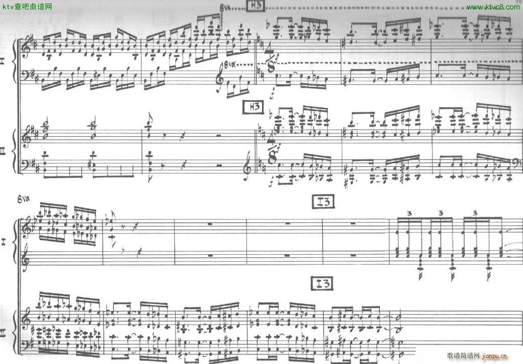 Bolling Sonata for Two Pianist no 2 Part3(V)12