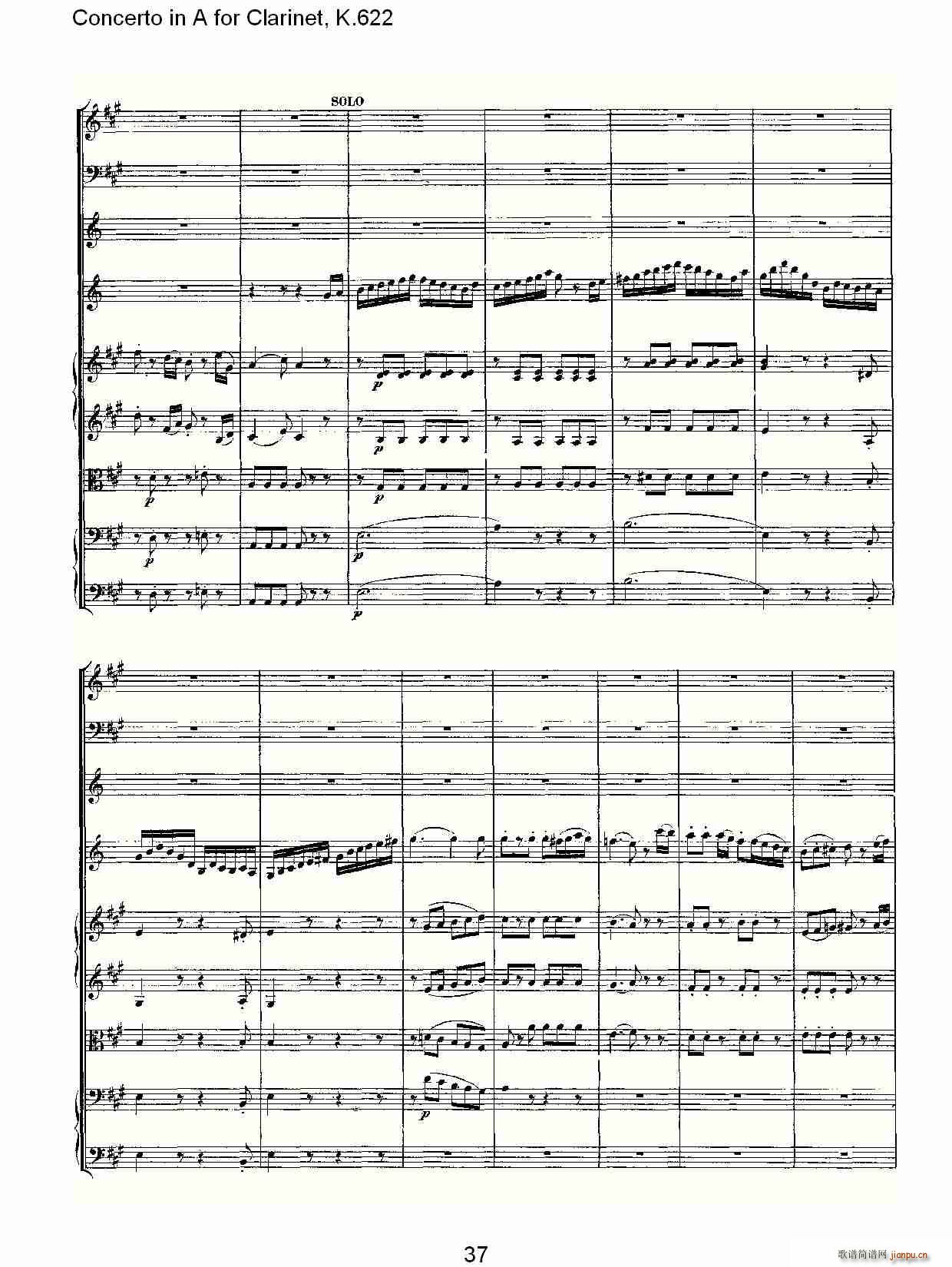 Concerto in A for Clarinet, K.622(λɹV)7
